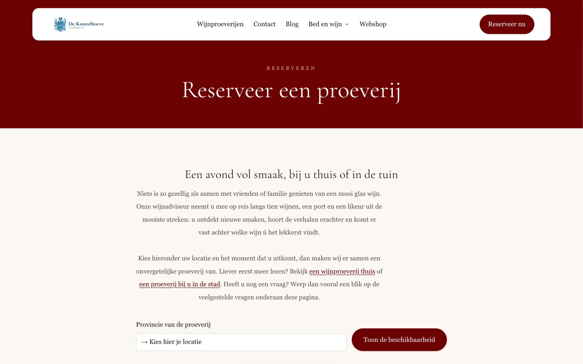 Reserveren