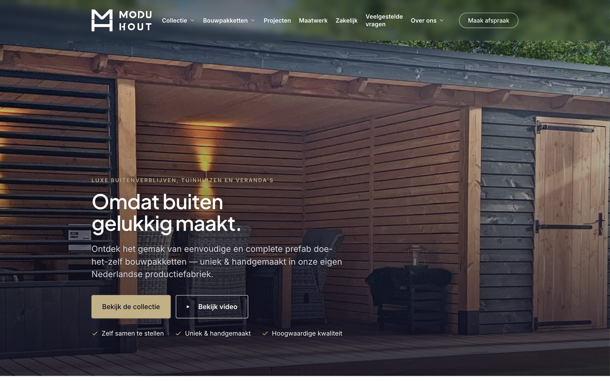 Website van Moduhout